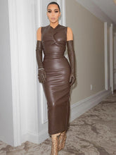 Load image into Gallery viewer, SYRINGA Faux Leather Midi (no gloves)
