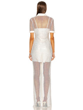 Load image into Gallery viewer, THYMUS Crystal Mesh Long Dress
