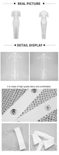 Load image into Gallery viewer, THYMUS Crystal Mesh Long Dress

