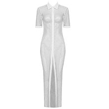 Load image into Gallery viewer, THYMUS Crystal Mesh Long Dress
