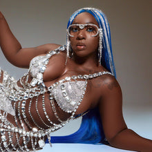 Load image into Gallery viewer, TEMPLETONIA Crystal Chain Dress
