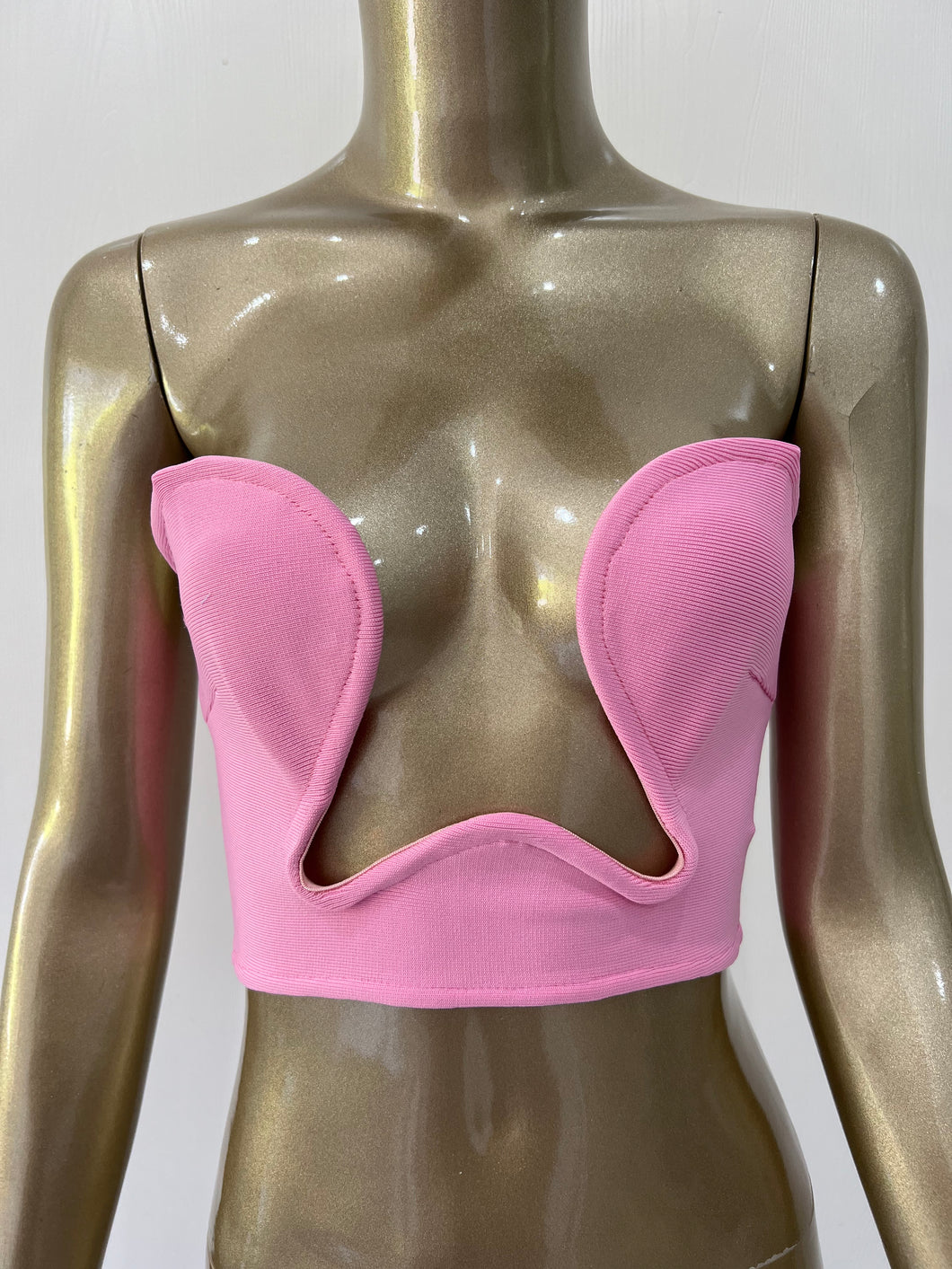 SUCCISA Pink Bandage Top