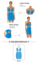 Load image into Gallery viewer, TIBOUCHINA Mini Bandage Mesh Dress
