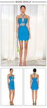 Load image into Gallery viewer, TIBOUCHINA Mini Bandage Mesh Dress
