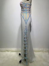 Load image into Gallery viewer, TODEA Sequin Mesh Long Dress
