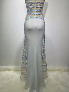 TODEA Sequin Mesh Long Dress