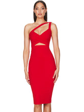 Load image into Gallery viewer, TRACHYMENE Bandage Midi Dress
