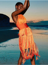 Load image into Gallery viewer, PERICALLIS Tassel Bandage Dress
