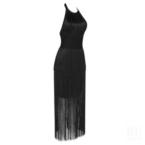 PERICALLIS Tassel Bandage Dress