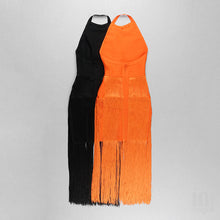 Load image into Gallery viewer, PERICALLIS Tassel Bandage Dress
