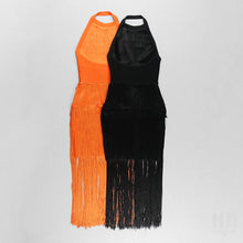 Load image into Gallery viewer, PERICALLIS Tassel Bandage Dress
