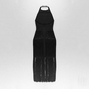 PERICALLIS Tassel Bandage Dress
