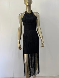 PERICALLIS Tassel Bandage Dress