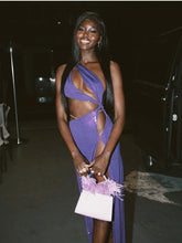 Load image into Gallery viewer, TOLMIEA Sequin Cut-out Long Dress

