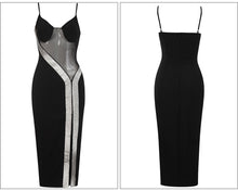 Load image into Gallery viewer, TRIPETALEIA Bandage Side Slit Midi
