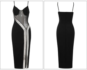 TRIPETALEIA Bandage Side Slit Midi