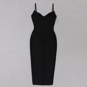 TRIPETALEIA Bandage Side Slit Midi