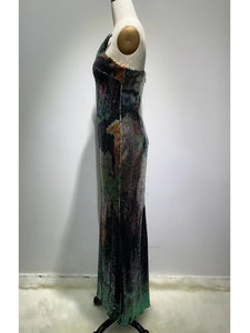 TRICYRTIS Sequin Long Dress