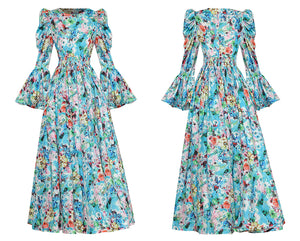 TULBAGHIA Flare Sleeve Maxi
