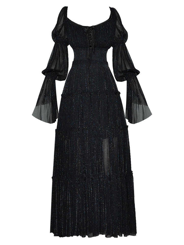 UEBELMANNIA Flare Sleeve Maxi