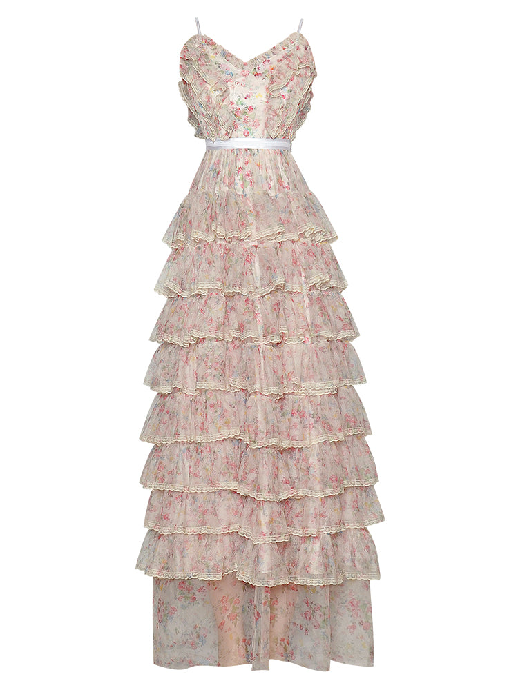 TYPHA Cascading Ruffle Maxi