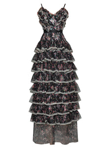 TYPHA Cascading Ruffle Maxi