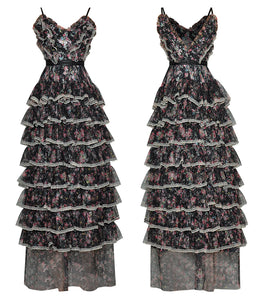 TYPHA Cascading Ruffle Maxi