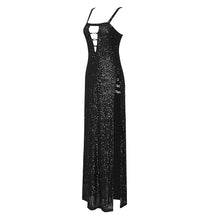 Load image into Gallery viewer, TROLLIUS Mesh Sequin Long Dress
