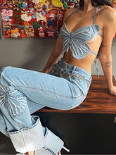 Load image into Gallery viewer, TSUGA Denim Top Pants Set
