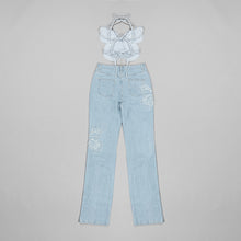 Load image into Gallery viewer, TSUGA Denim Top Pants Set
