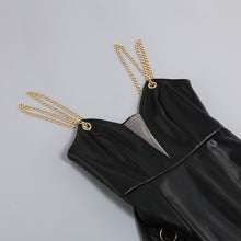 Load image into Gallery viewer, UMBELLULARIA PU Leather Dress

