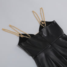 Load image into Gallery viewer, UMBELLULARIA PU Leather Dress
