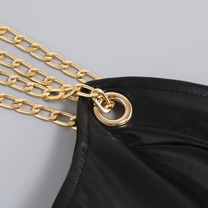 UMBELLULARIA PU Leather Dress
